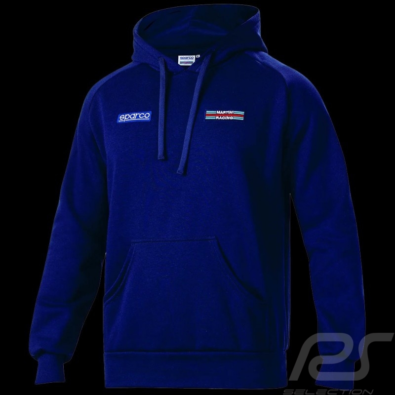 Sweatshirt Porsche Martini Racing Hoodie mit Kapuze Sparco Marineblau - Herren 01340MRBM