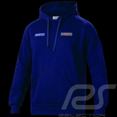 Porsche Martini Racing Hoodie Sweatshirt Navy Blue Sparco - Men 01340MRBM