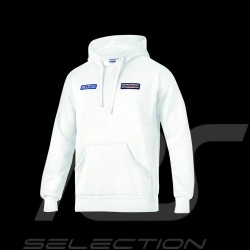 Sweatshirt Porsche Martini Racing Hoodie à Capuche Sparco Blanc - Homme 01340MRBI