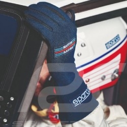 Sparco Fahrerhandschuhe Martini Racing Land Classic FIA-zugelassene Blau 001363MR