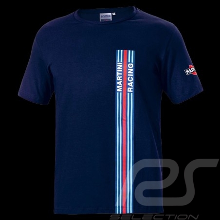 T-Shirt Porsche Martini Racing Sparco Bleu Marine 01339MRBI - homme