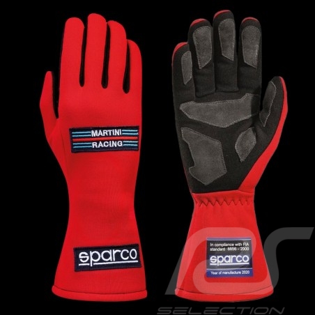 Sparco driver gloves Martini Racing Land Classic FIA approved Red 001363MR