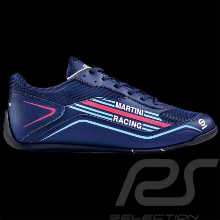 Chaussure de conduite Martini Racing Sparco Sneaker sport S-Pole bleu marine 001288MRBM - homme