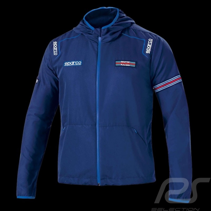 Martini Racing Team winddichte Sparco-Jacke Marineblau 02405MRBM - Herren Martini Racing Team winddichte Sparco-Jacke Marineblau 02405MRBM - Herren