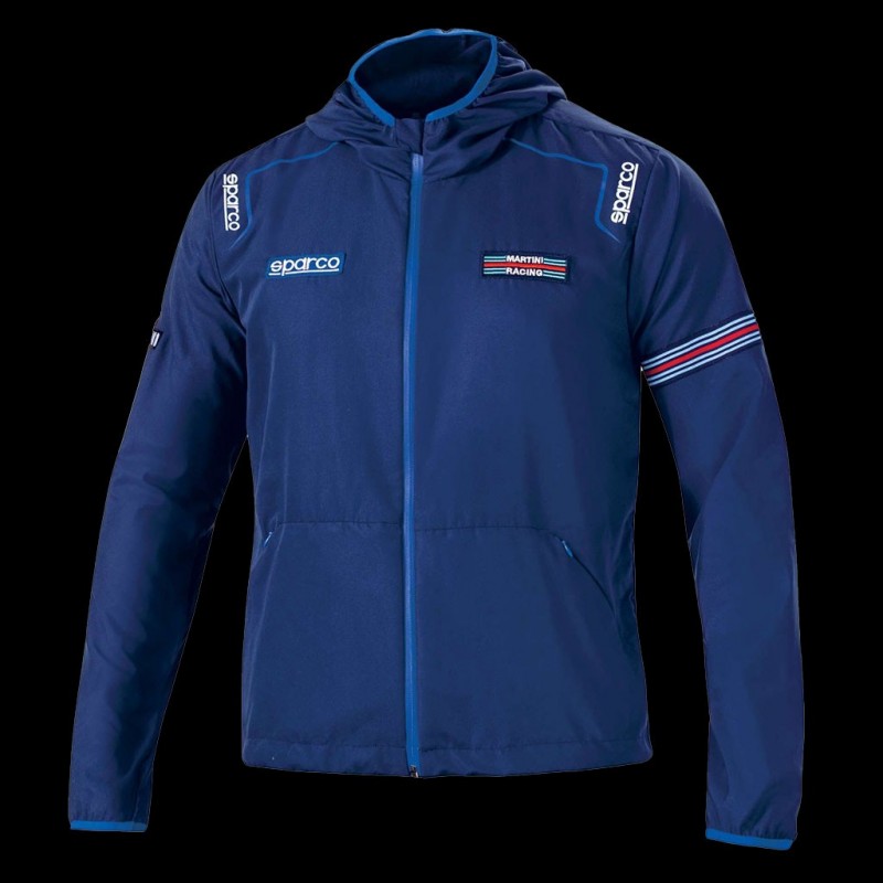 Martini Racing Team windbreaker jacket Sparco navy blue 02405MRBM - men