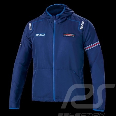 Martini Racing Team windbreaker jacket Sparco navy blue 02405MRBM - men