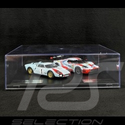 Duo Ford GT40 n° 1 & Ford GT n° 69 24h Le Mans 1966 - 2019 1/43 Ixo Models SP-FGT-43001-SET2