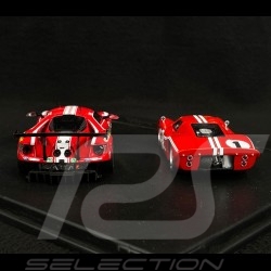 Duo Ford GT40 n° 1 & Ford GT n° 67 Vainqueur 24h Le Mans 1967 - 2019 1/43 Ixo Models SP-FGT-43003-SET2