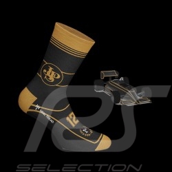 Lotus 97T JPS Socken Schwarz / Gold - Unisex - Größe 41/46