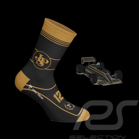 Lotus 97T JPS socks Black / Gold - unisex - Size 41/46