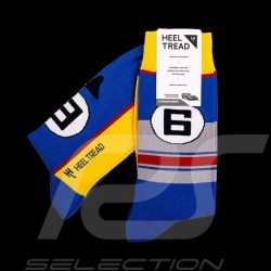 Chaussettes Porsche 917/30 Sunoco Bleu / Jaune / Rouge - mixte - Pointure 41/46