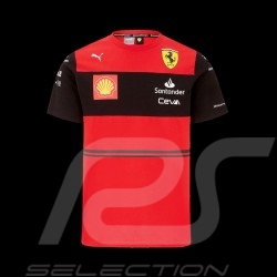 Ferrari T-shirt Puma Leclerc Sainz Jr Formula 1 Red / Black 701219167-001 - Kids