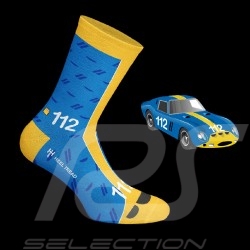Ferrari 250 GTO Targa Florio socks Yellow / Blue / Navy - unisex - Size 41/46