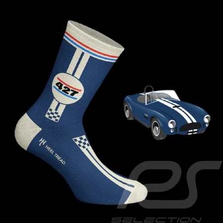 AC Cobra Shelby 427 Socken Blau / Weiß / Rot - Unisex - Größe 41/46