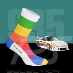 4 pairs Inspiration Porsche 935 Kremer Racing Legend Socks Silhouette Series 1976-1981 Boxset