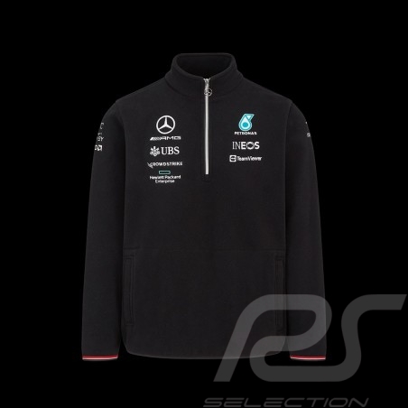 Pull Mercedes-AMG Petronas F1 Team Hamilton Russell polaire zippée Formule  1 noir 701220702-001