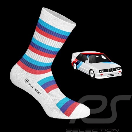Chaussettes Sport Inspiration BMW M Motorsport rouge / bleu / blanc - mixte - Pointure 41/46