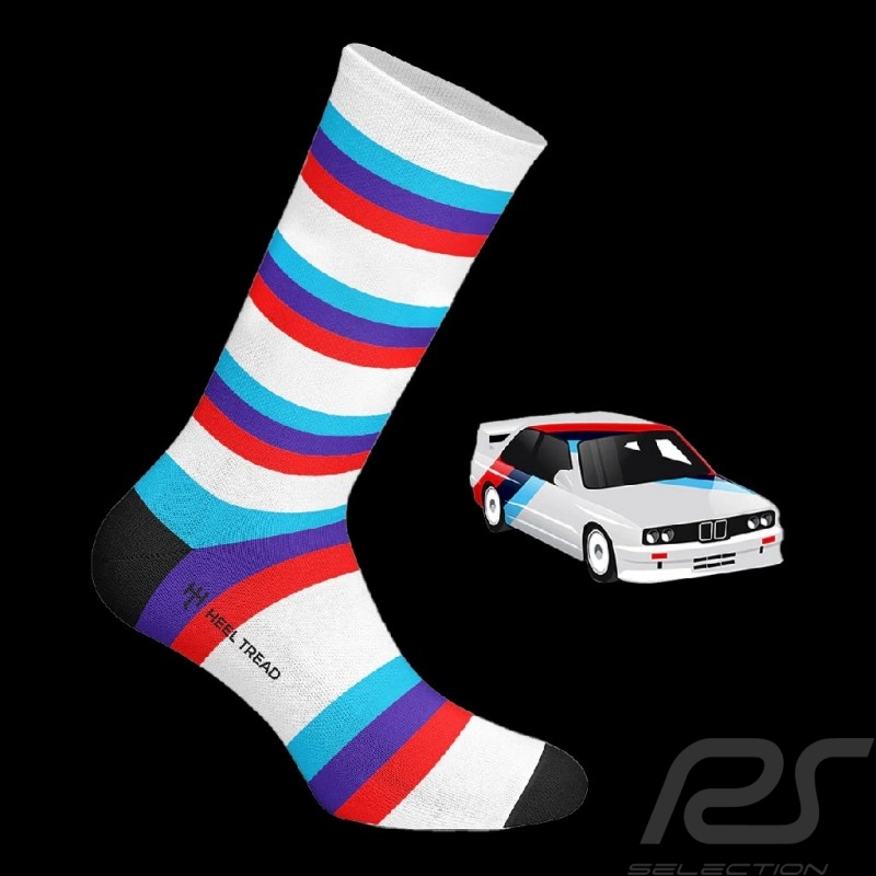 Inspiration BMW M Motorsport Lange Socken / Kniestrümpfe Rot / Blau / Weiß - Unisex - Größe 41/46 Inspiration BMW M Motorsport Lange Socken / Kniestrümpfe Rot / Blau / Weiß - Unisex - Größe 41/46