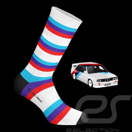 Inspiration BMW M Motorsport Lange Socken / Kniestrümpfe Rot / Blau / Weiß - Unisex - Größe 41/46