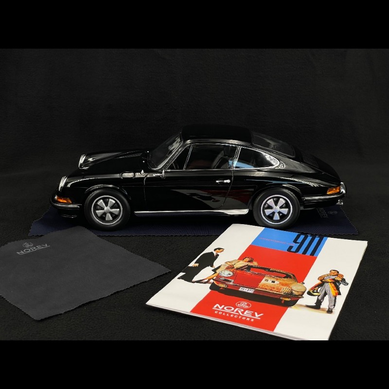 Porsche 911 2.4 S Coupe 1972 Black 1/12 Norev 127511