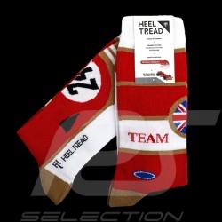 Lotus F1 72 Gold Leaf Inspiration socks Red / White / Gold - unisex - Size 41/46