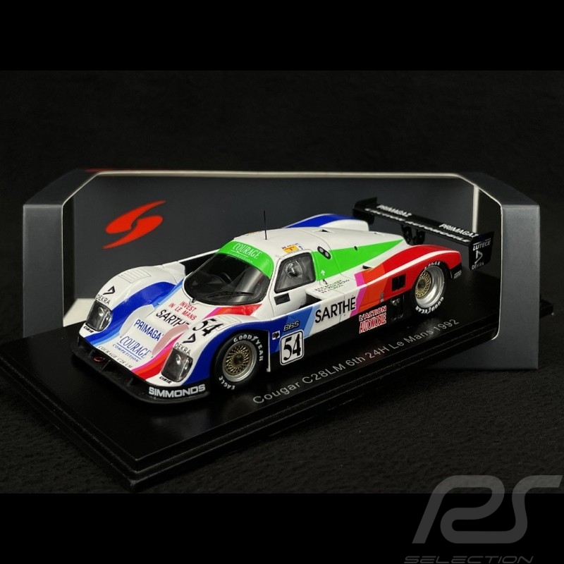 Cougar C28LM n° 54 24h Le Mans 1992 1/43 Spark S3543