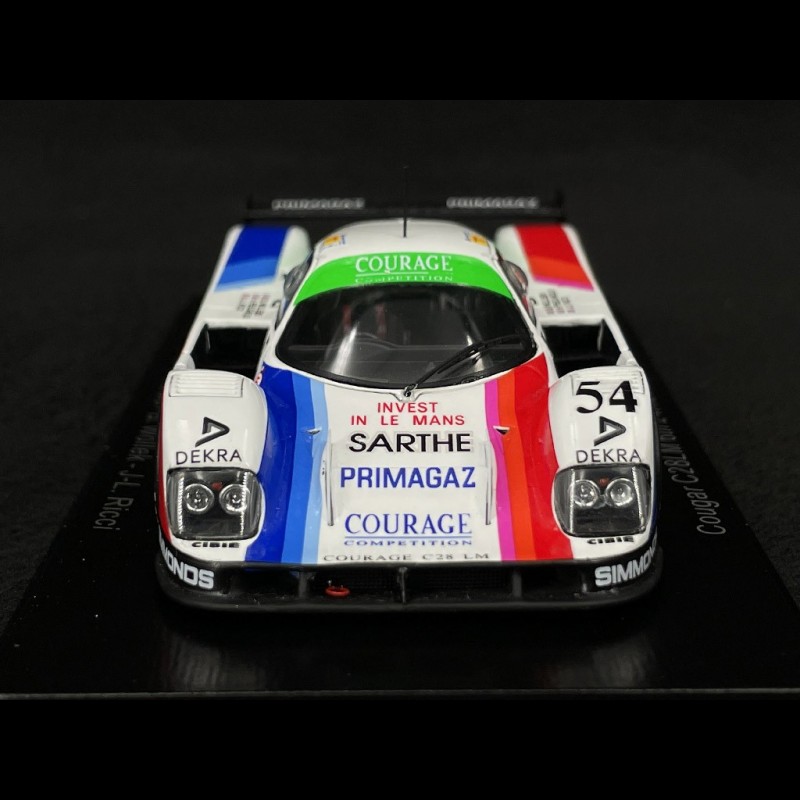 Miniature Spark 1:43 Cougar C28 N°54 24H Du Mans 1992 - état Excellent