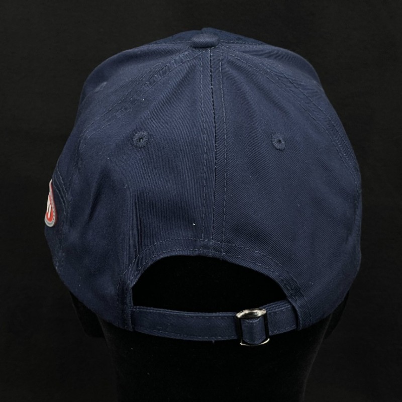 Bugatti Hat Ovale logo Textured Navy Blue BGT068-500