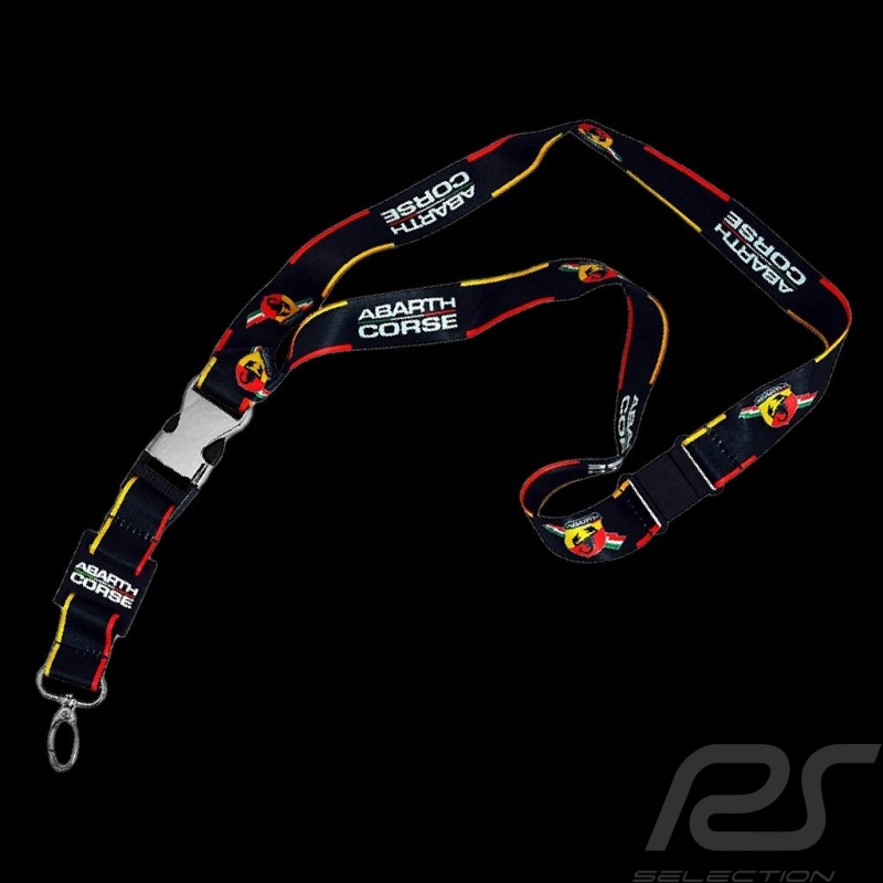 Abarth Keychain Corse Black / Red / Yellow ABLN14-100