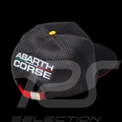 Casquette Abarth Corse Visière plate Noir / Rouge ABCAP11-150
