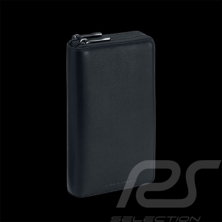 Porsche Design Wallet in a pouch style with hand strap Leather Black Business Pouch 12 4056487001425