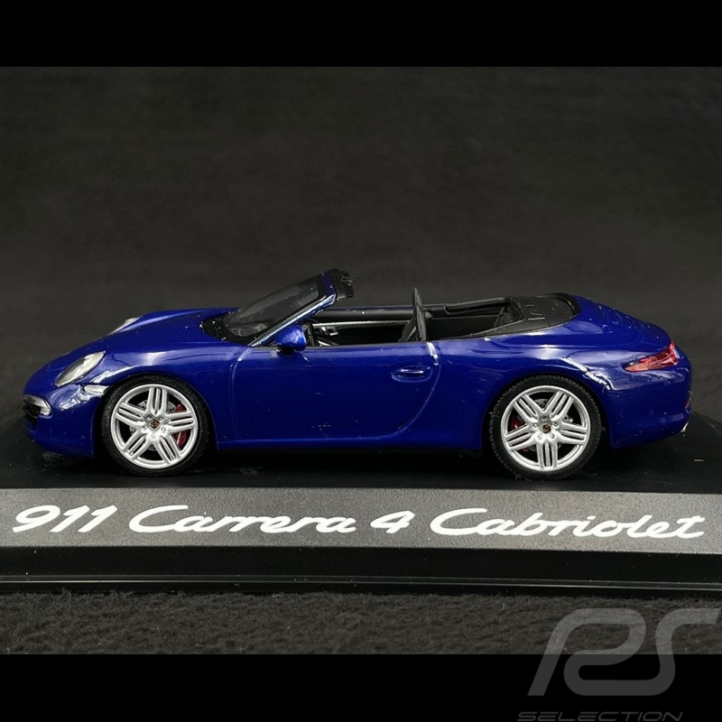 Porsche 911 type 991 Carrera 4 Cabriolet 2012 aquaticblau 1/43 Minichamps WAP0201110C