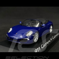 Porsche 911 type 991 Carrera 4 Cabriolet 2012 bleu aquatique 1/43 Minichamps WAP0201110C