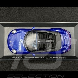 Porsche 911 type 991 Carrera 4 Cabriolet 2012 bleu aquatique 1/43 Minichamps WAP0201110C