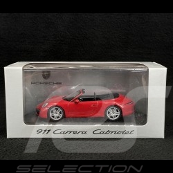 Porsche 911 type 991 Carrera Cabriolet 2012 rouge Indien 1/43 Minichamps WAP0200120C