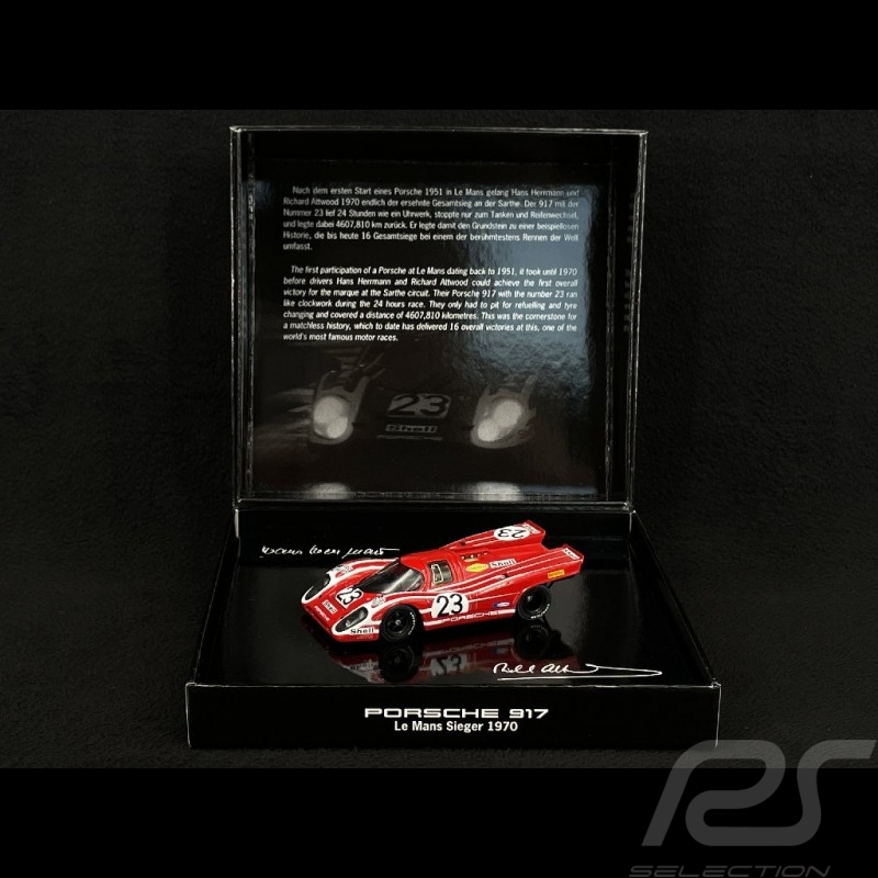 Coffret Porsche 917K n° 23 Vainqueur 24h Le Mans 1970 1/43 Porsche WAP0200190B