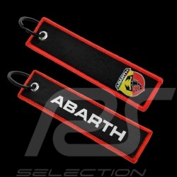Abarth Keychain Double Logo Black / Red AB906-100