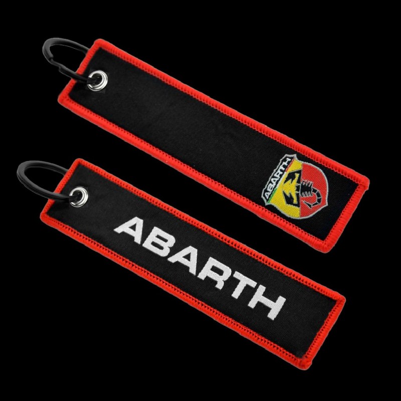 Abarth Keychain Double Logo Black / Red AB906-100