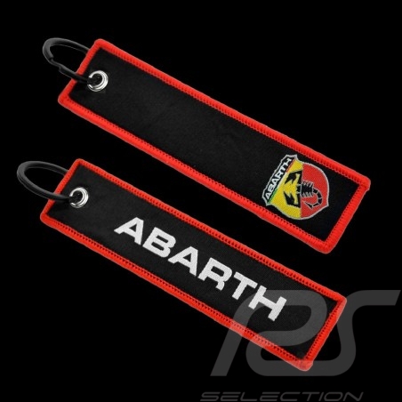 Official Key Ring Abarth Logo Black 