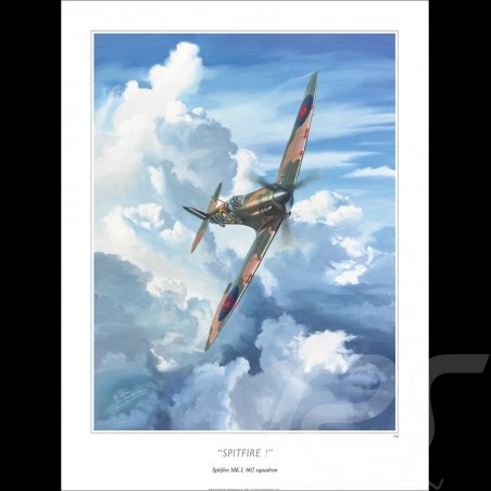 Poster Spitfire Original Zeichnung von Benjamin Freudenthal