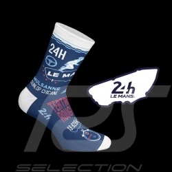 24h Le Mans Socken Blau / Weiß - Unisex - Größe 41/46