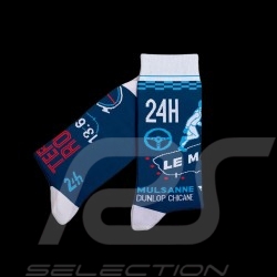 24h Le Mans socks Blue / White - unisex - Size 41/46