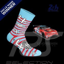 Inspiration Aston Martin Vantage Winner 24h Le Mans 2022 socks Blue / White - unisex - Size 41/46