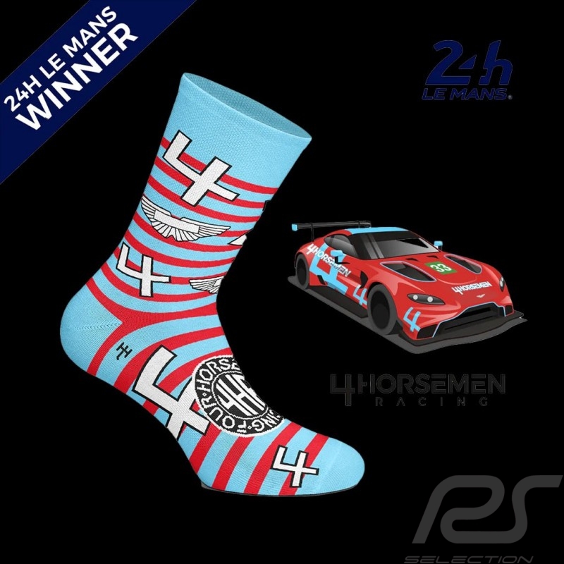 Inspiration Aston Martin Vantage Winner 24h Le Mans 2022 socks Blue / White - unisex - Size 41/46