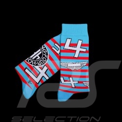 Inspiration Aston Martin Vantage Sieger 24h Le Mans 2022 Socken Blau / Weiß - Unisex - Größe 41/46