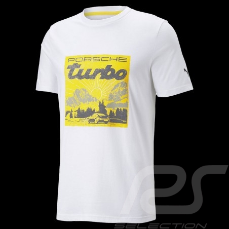 Porsche Turbo Puma T-Shirt Weiß 534832-03 - Herren