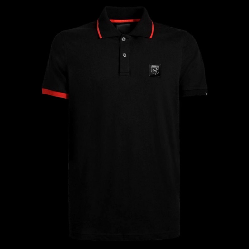 Porte-clés Officiel Abarth Carbon - Écusson Tricolore Avec Bracelet Cuir