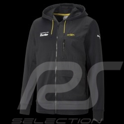 Veste Porsche Turbo Puma Sweatshirt à capuche Hoodie Noir / Jaune 534826-01 - homme
