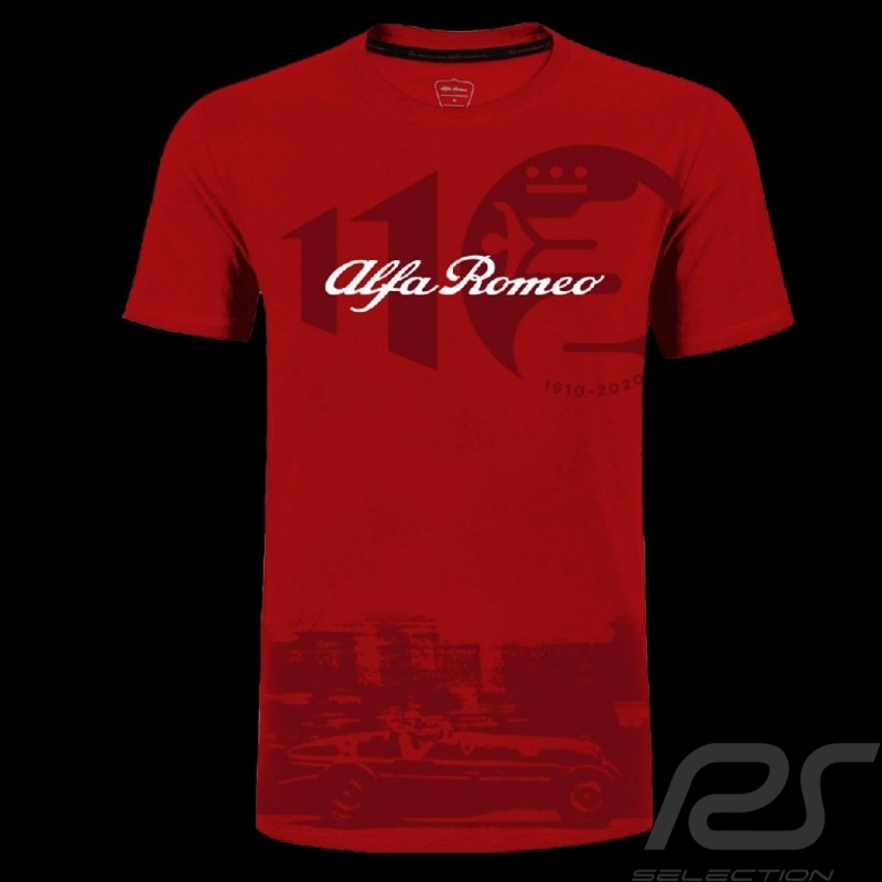 T-shirt Alfa Romeo 110 ans Rouge AR002-600 - homme