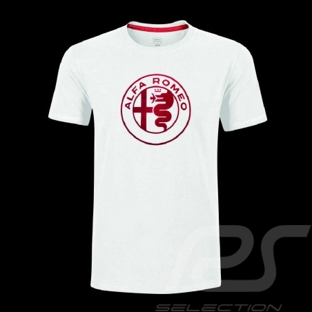 T-shirt Alfa Romeo 110 ans Biscione Blanc AR015-200 - homme